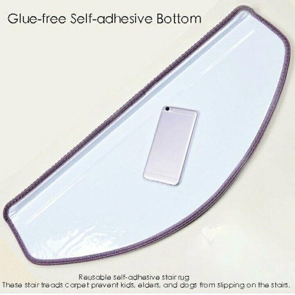 SOLD$$$——- (Set/15 GRAY) Self Adhesive, Non-slip Stair Treads (8”x 30”) Pyatofly - Picture 6 of 7